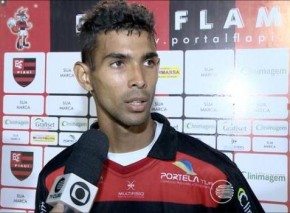 Augusto, atacante do Flamengo-PI.(Imagem:TV Clube)