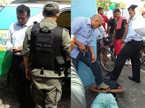 Secretário de Segurança flagra assalto e apreende suspeito no Dirceu.(Imagem:Cidade Verde)