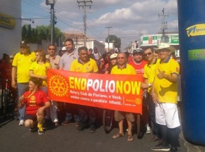 Passeio ciclístico em Floriano pede erradicação da paralisia infantil.(Imagem:Velhomonge.com)