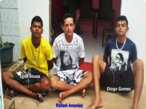 Trio é preso por suspeita tráfico de drogas no Piauí.(Imagem:Portal do Catita)