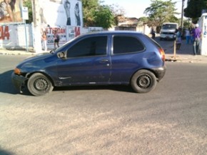 carro envolvida na batida(Imagem:redação)