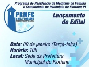 Programa de Medicina de Família e Comunidade será lançado nesta terça (09) em Floriano.(Imagem:SECOM)