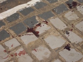 Marcas de sangue(Imagem:redação)
