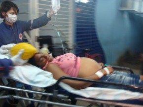 Maria da Guia Pereira dos Santos, foi alvejada na cabeça na última sexta(Imagem:Yala Sena/Cidadeverde.com)