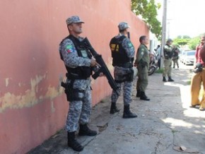Homens da Força Nacional vão atuar em Teresina.(Imagem:Gilcilene Araújo/G1)