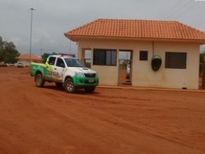 Entrada da sede da fazenda que sofreu tentativa de assalto.(Imagem:Divulgação/Polícia Militar)