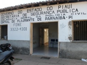 Central de Flagrantes de Parnaíba.(Imagem:Patrícia Andrade/G1)
