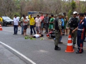 Segundo o cabo, a vítima estaria pilotando a moto em alta velocidade. (Imagem:Janilson Pereira)