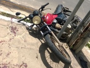 Dupla bateu em um motociclista em Parnaíba.(Imagem:Divulgação/PM)