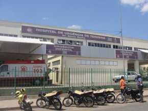 Jovem é alvejado em via pública e é levado para o HUT em Teresina.(Imagem:Divulgação)