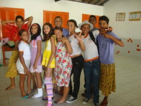 Alunos da Escola Area Leão(Imagem:Amarelinho)