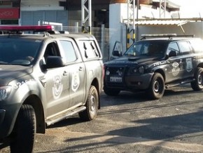 Polícia montou forte esquema de segurança para a chegada do acusado.(Imagem: Ellyo Teixeira/G1)