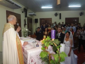 Enlace matrimonial de Leonardo e Poliana(Imagem:FlorianoNews)