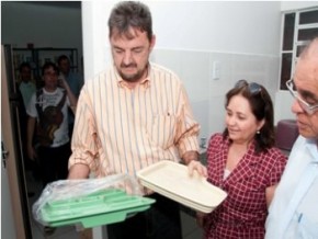 Visita às obras do Hospital.(Imagem:Regis Falcão)