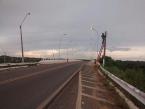 Ponte que liga Floriano a Barão de Grajaú.(Imagem:SECOM)