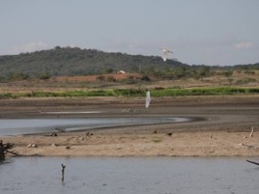 Barragem Cajazeiras, localizada na cidade de Pio IX, Sul do Piauí.(Imagem:Rosa Melo/Arquivo pessoal)