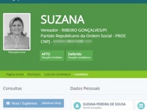 Candidata a vereadora é presa em Ribeiro Gonçalves.(Imagem:Divulgação/tse.jus.br)