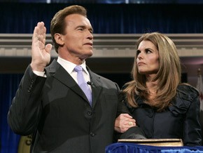 Arnold Schwarzenegger e a ex-mulher Maria Shriver.(Imagem:arquivo)