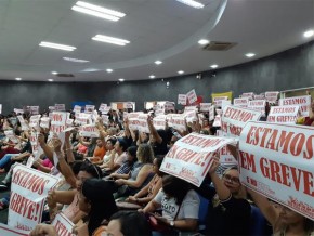 Protesto de professores(Imagem:Reprodução)