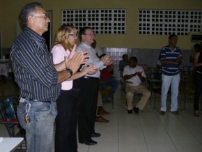 Reunião na casa João XXIII nesta quinta feira, 25.(Imagem:Léo Miranda)