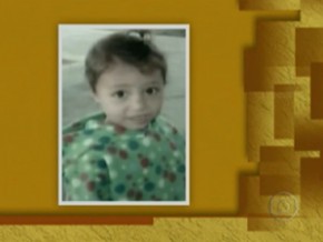 Menina de quatro anos foi sepultado em Brasópolis, no Sul de Minas Gerais.(Imagem:Reprodução/TV Globo)