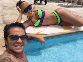 Thammy Miranda e Andressa Ferreira se bronzeiam antes de casamento.(Imagem:Divulgação)