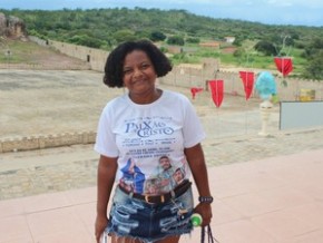 Atriz Francilene Soares participa da encenação há 16 anos.(Imagem:Gilcilene Araújo/G1)