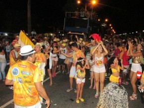 Bloco Piauí Samba estava composto de quase 200 pessoas.(Imagem:Ellyo Teixeira/G1)