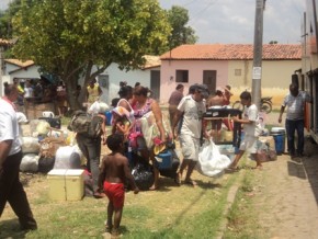 Chegada dos romeiros de São Francisco a Floriano(Imagem:Cida Santana)