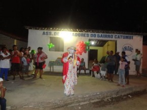 Palhaço Carrapeta prestigiou Festa das Crianças.(Imagem:FlorianoNews)