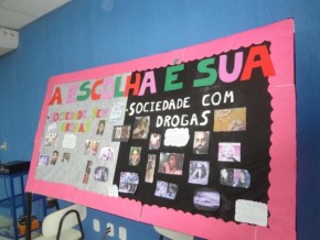 Trabalho com tema Anti-drogas e Alcool(Imagem:FlorianoNews)