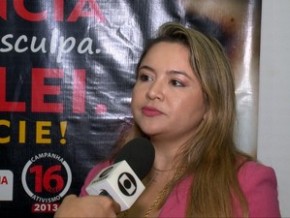 Ingrid Albuquerque, delegada da mulher em Timon no Maranhão.(Imagem:Reprodução/TV Clube)