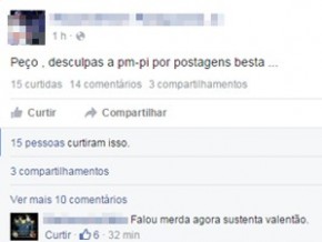 O suspeito se desculpou em sua página pessoal.(Imagem:Reprodução/Facebook)