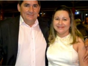 José de Arimatéia e a primeira dama, Gercineide Monteiro.(Imagem:Reprodução/TV Clube)