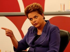 Dilma Rousseff durante o programa 'Roda Viva'(Imagem:Mônica Alves /AE)