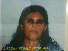 Dona de casa desaparecida(Imagem:agente 190)