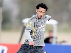 Fred durante treinamento de finalização na Seleção.(Imagem:Rafael Ribeiro / CBF)