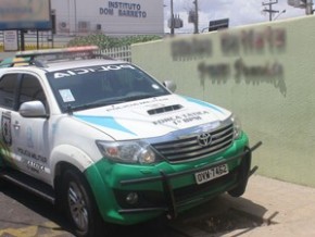 Policiais do 1º Batalhão da PM foram até o local após serem acionados.(Imagem:Fernando Brito/G1)