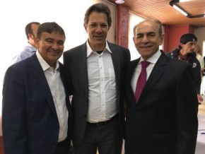 Wellington Dias participa do lançamento da candidatura de Haddad à Presidência.(Imagem:Ascom)