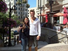Maria e Wesley em Los Angeles.(Imagem: (arquivo))