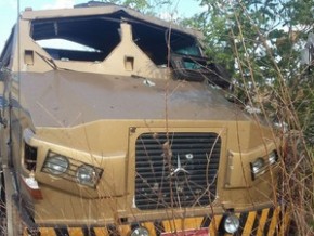 Bandidos armados com fuzis roubaram dois carros fortes no Piauí.(Imagem:Divulgação/ Polícia Militar)