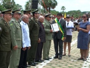 Governador em solenidade da Batalha do Jenipapo.(Imagem:Reprodução/TV Clube)