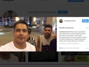 Cantor gravou vídeo para lamentar morte de seguranças do evento.(Imagem:Instagram)