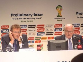Valcke e Blatter no Rio.(Imagem:Márcio Iannacca)