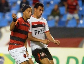 Flamengo vence o o Atlético-PR, por 1 a 0, no jogo de ida da primeira fase da Copa Sul-Americana.(Imagem:Reprodução/ESPN)