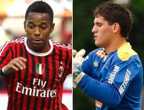Milan rejeita troca de Robinho por Rafael.(Imagem:Editoria de arte / Globoesporte.com)