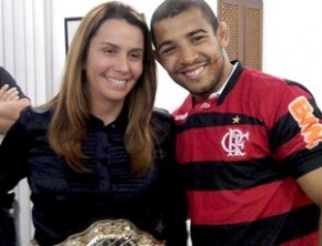 Patrícia Amorim e José Aldo em encontro recente.(Imagem:Adriano Albuquerque / Globoesporte.com)