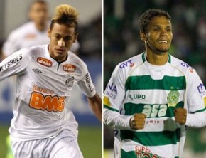 Neymar e Fabinho: destaques de Santos e Guarani.(Imagem:Montagem sobre foto da Ag. Estado)