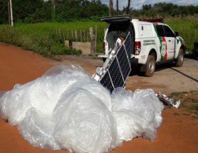 Polícia apura nova queda de balão; 3º caso na mesma região do Piauí.(Imagem:Cidadeverde.com)