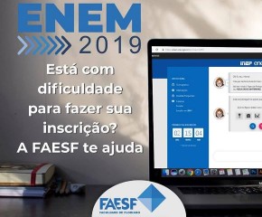 FAESF divulga vídeo explicando passo a passo para realização de inscrição no Enem.(Imagem:Divulgação)